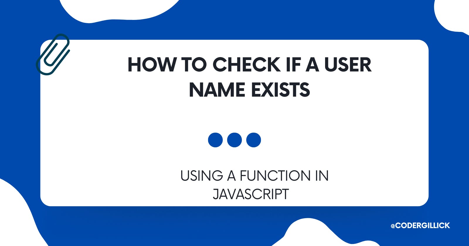 How to check If a user name exists