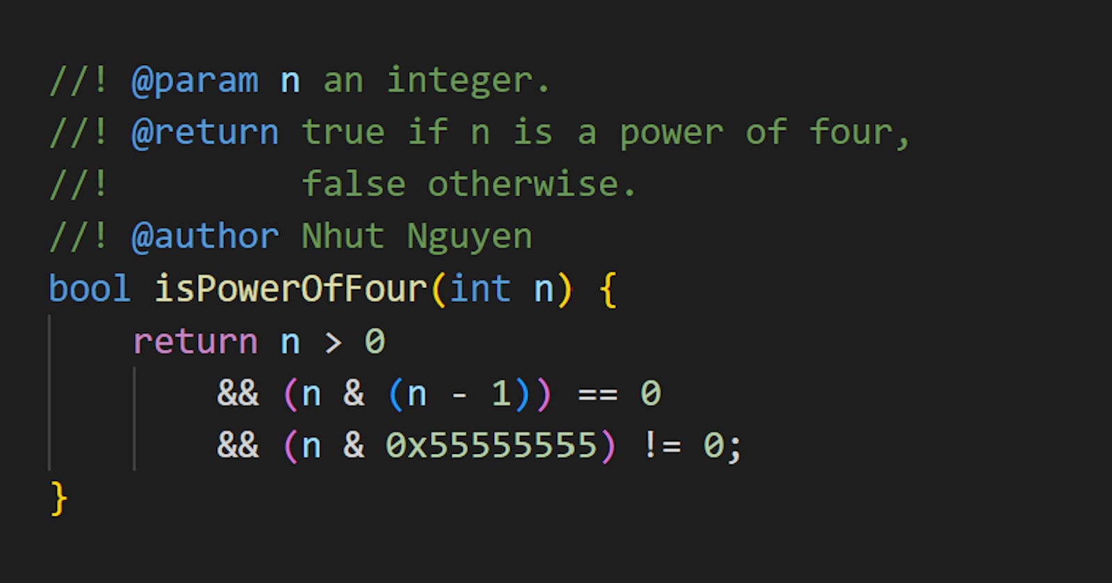 How to solve Leetcode 342. Power of Four