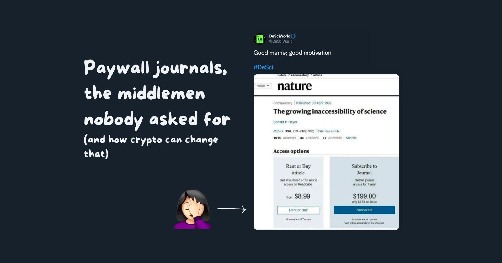 Paywall journals, the middlemen nobody asked for (and how crypto can change that)