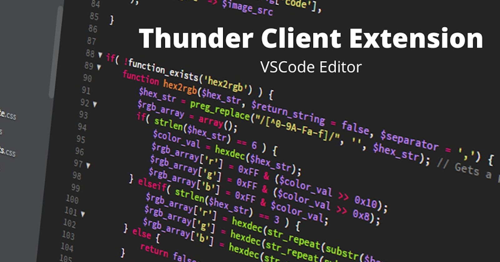 Thunder client - VScode extension
