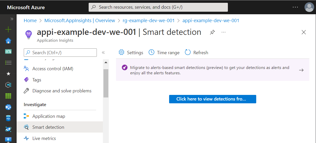 Smart Detection in Application Insights