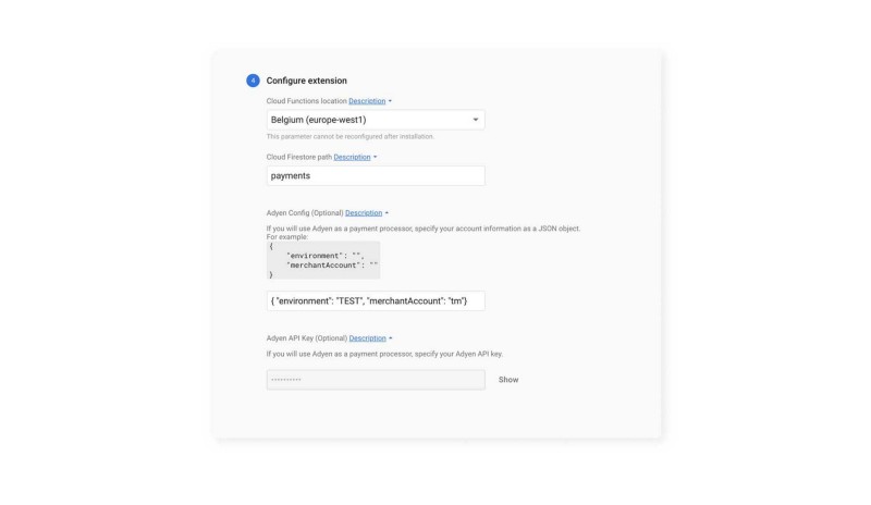 Firebase configure extensionimage by author