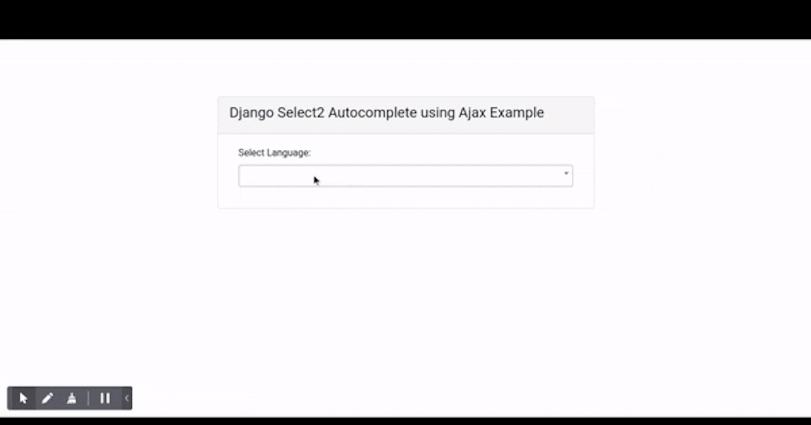 Python Django Select2 Autocomplete Search using Ajax Example