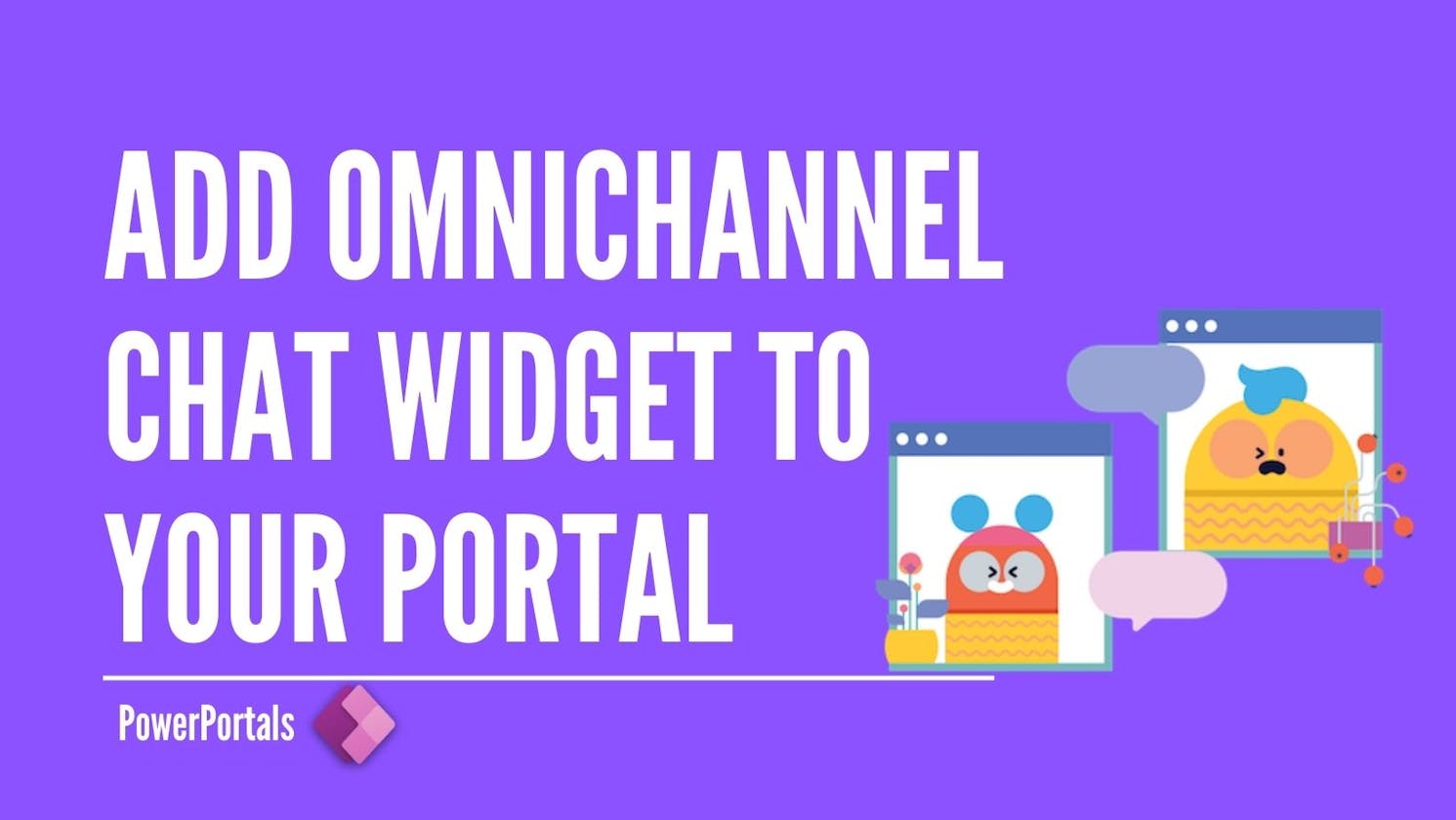 Display Omnichannel chat widget in the footer of your portal
