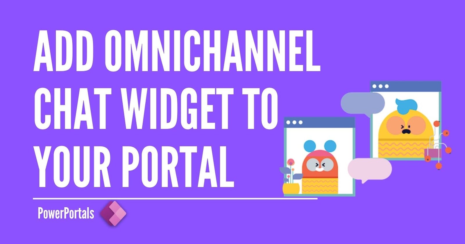 Display Omnichannel chat widget in the footer of your portal