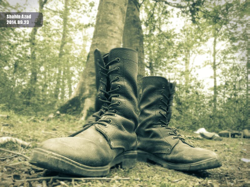 My military boots.