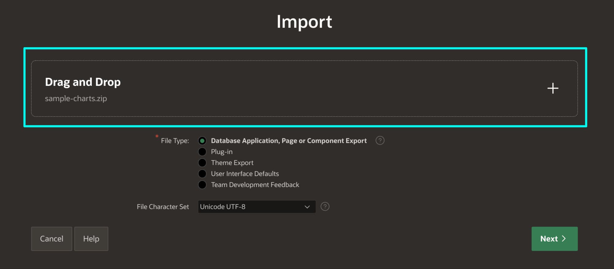 Import Page