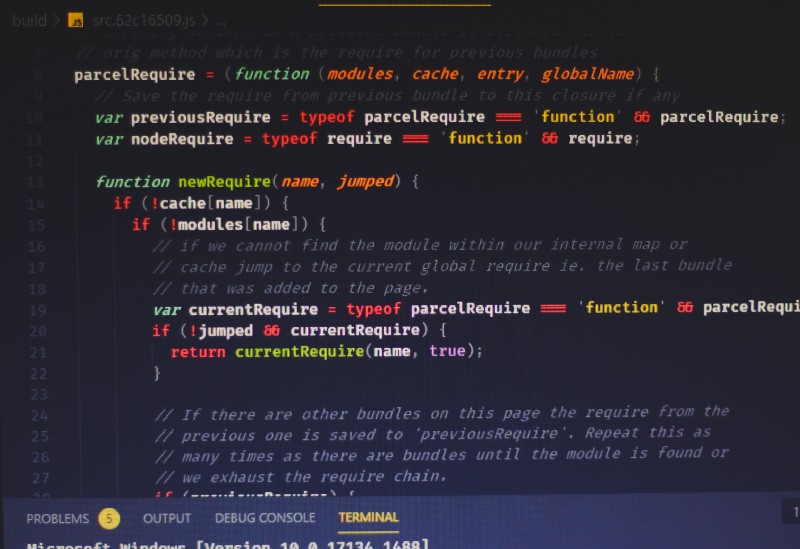 Lines of programming code