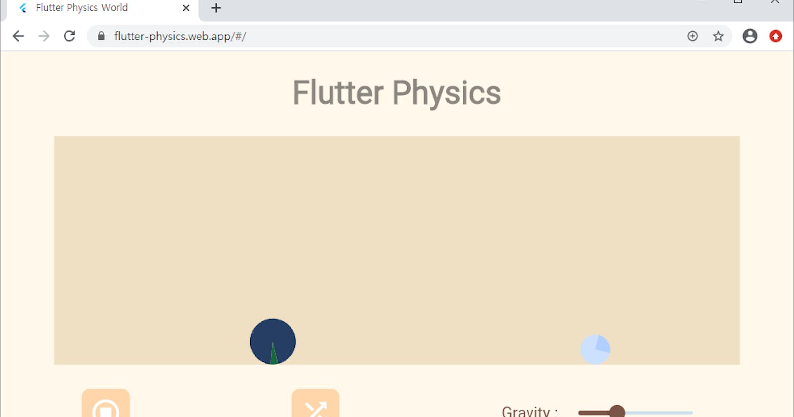 [Flutter] Using a simple 2D physical engine on the Flutter