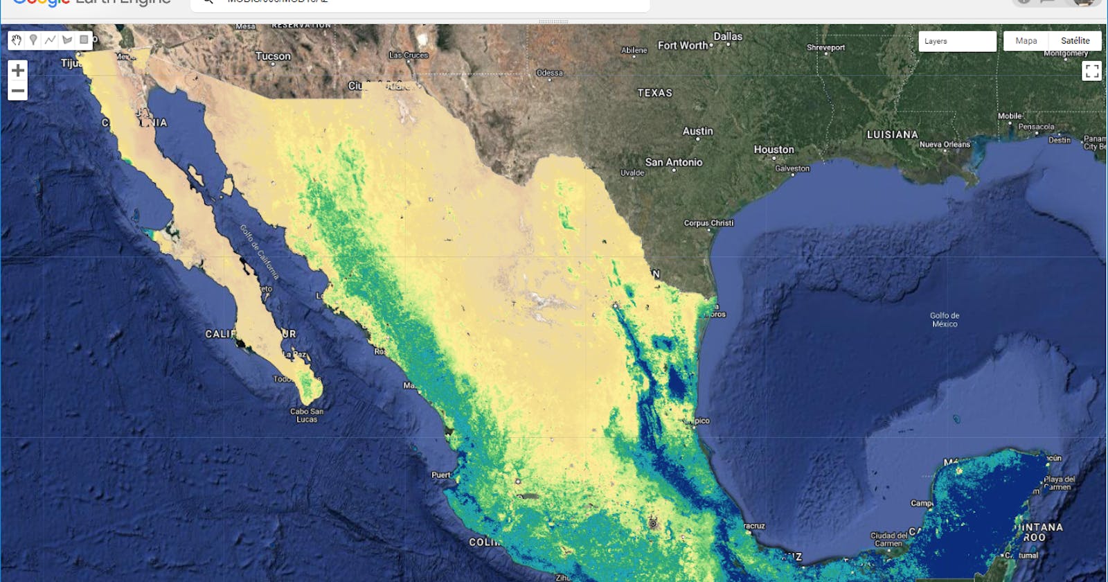 Evapotranspiración con datos MODIS desde Google Earth Engine