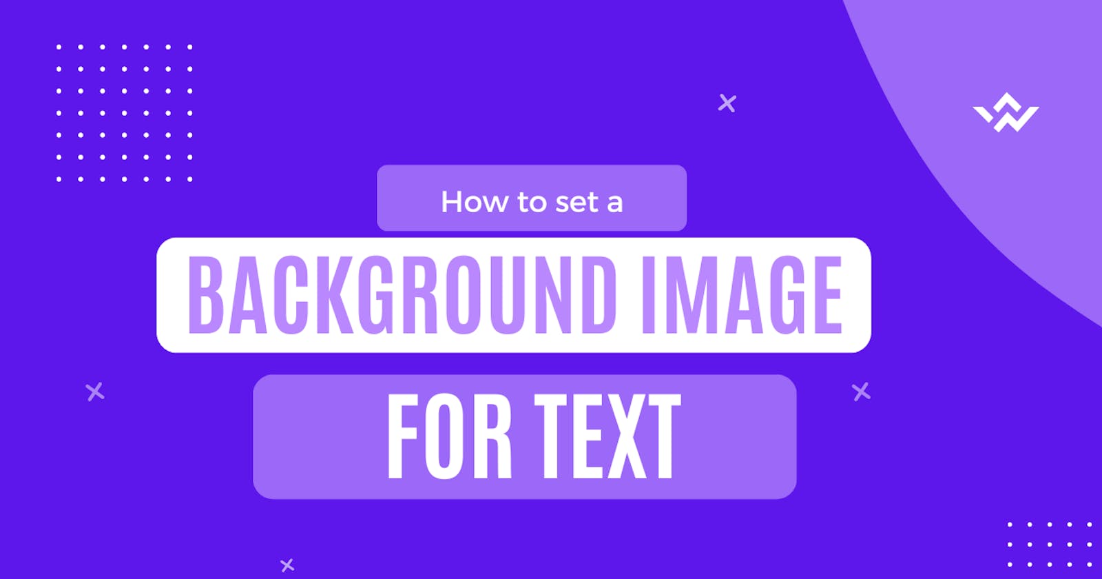 Adding a background image to a text.