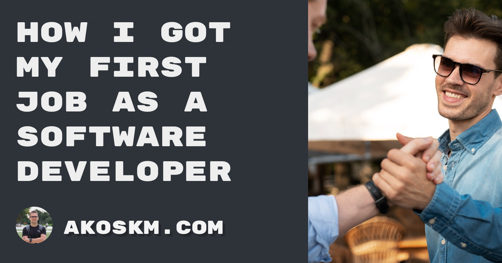 How I got my first job as a software developer