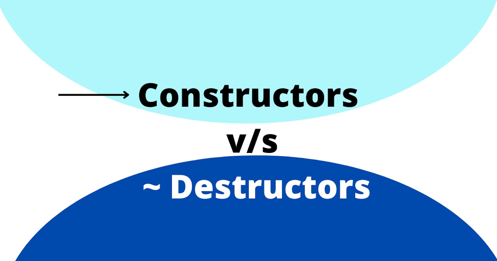 Constructors  v/s  Destructors