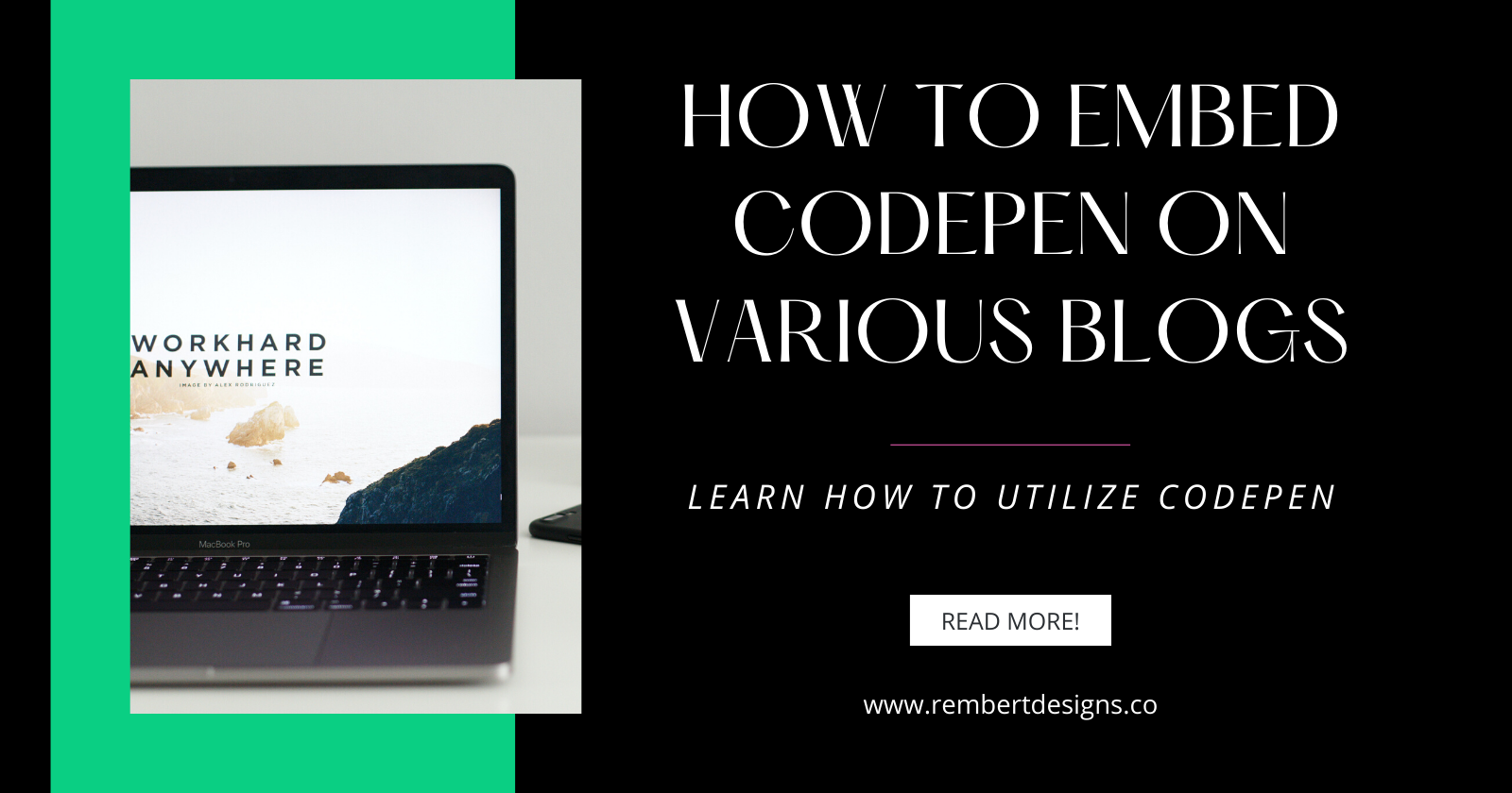 How to Embed CodePen on Various Blogs