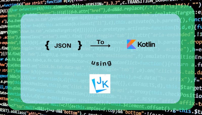 Json to Kotlin Data Class using JsonToKotlinClass plugin