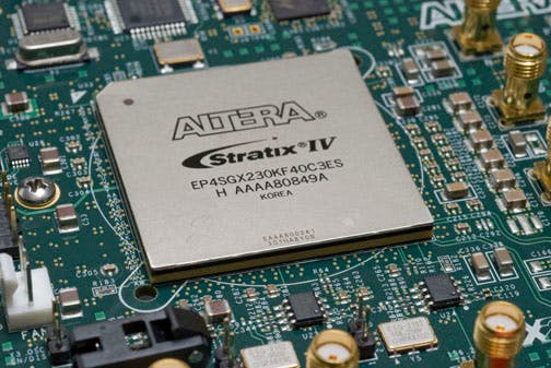 An Altera Stratix IV FPGA Chip