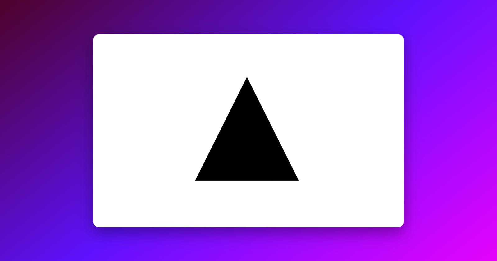 How to create CSS Triangle