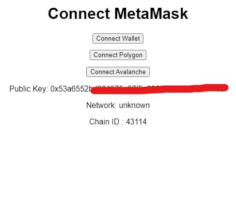 Connect to MetaMasl