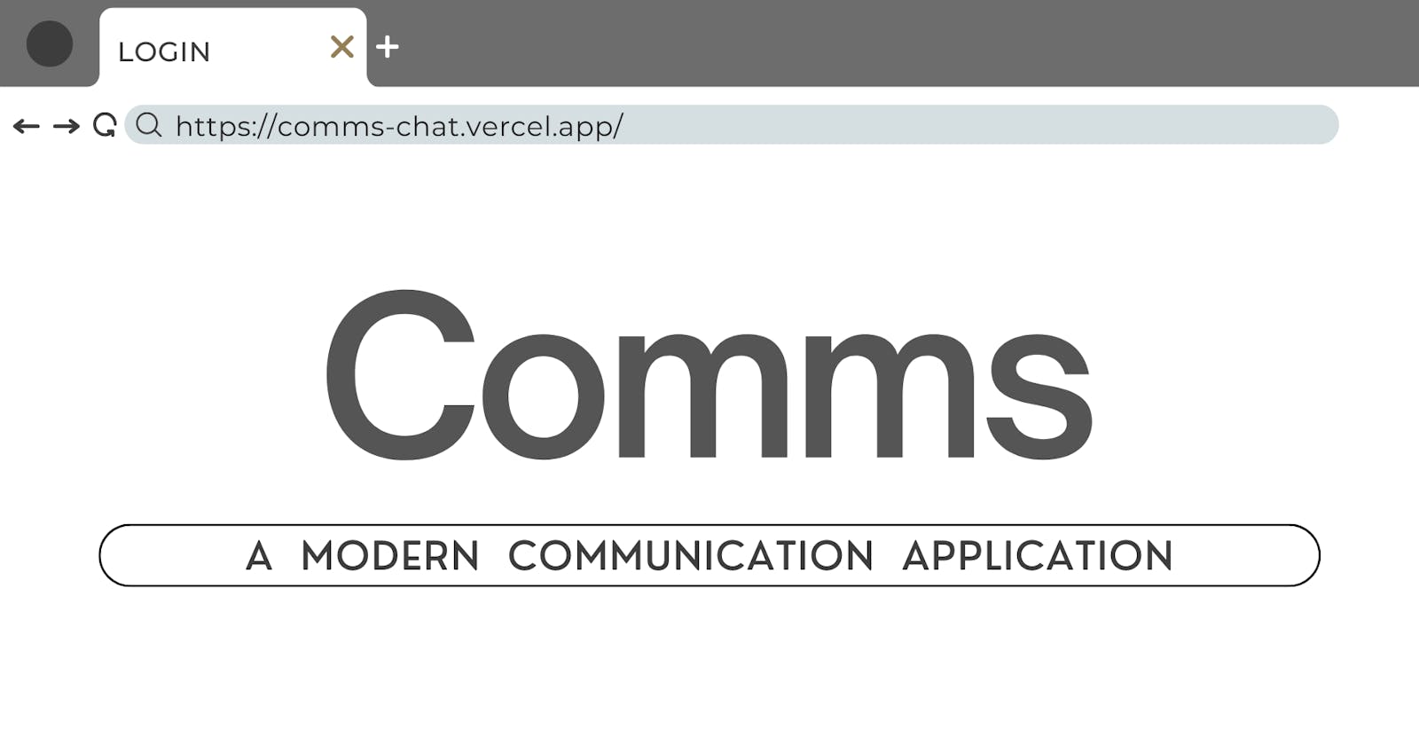 Comms Chat Application
