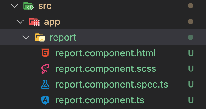Figure 9: Report component folder
