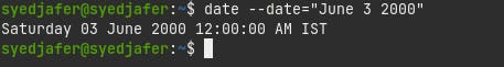 date --date="June 3 2000"