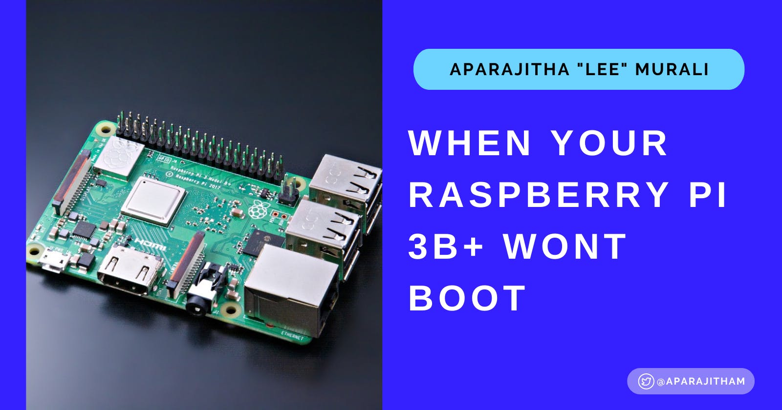 What to do when your raspberry pi 3B+ has only a red LED and won't boot