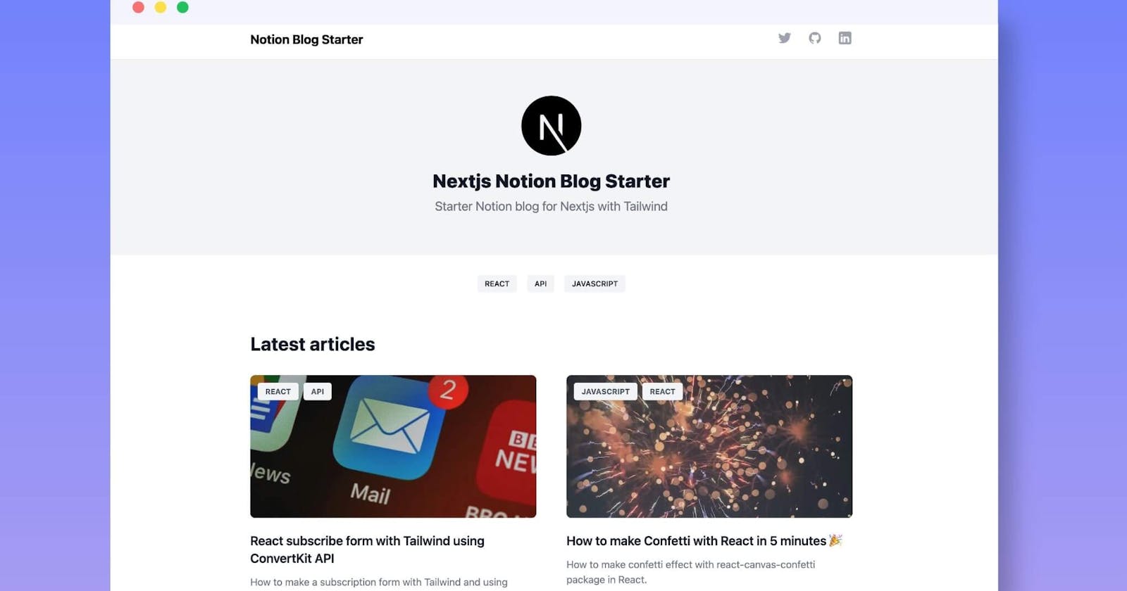 Set up a Notion Nextjs blog with Tailwind in 10 min