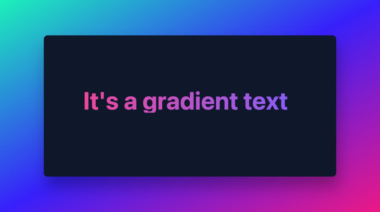 Gradient text