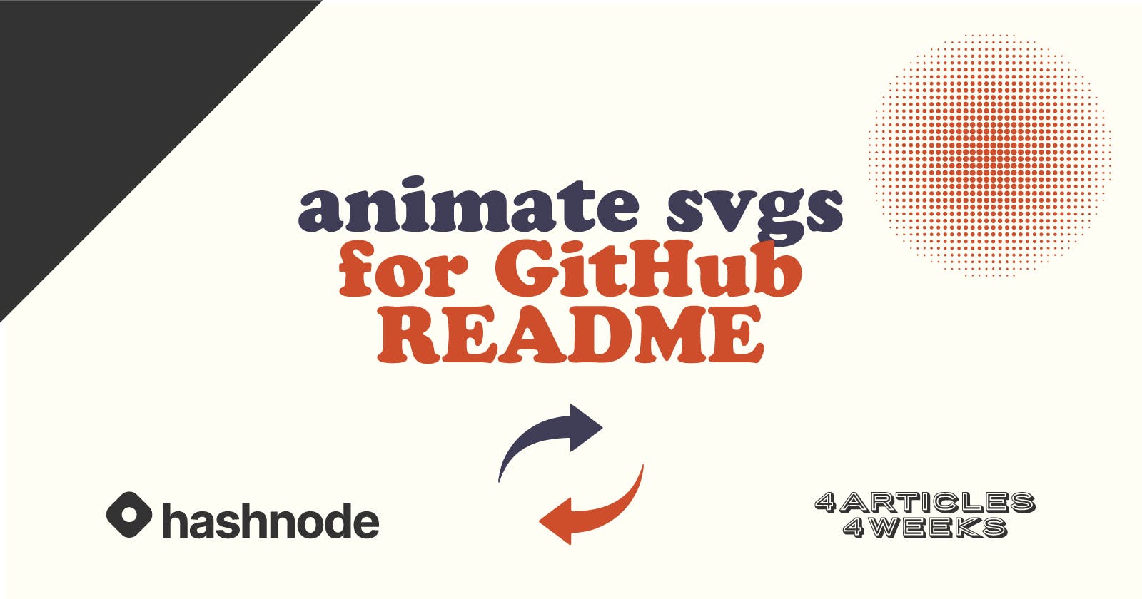 Animate SVGs for GitHub READMEs