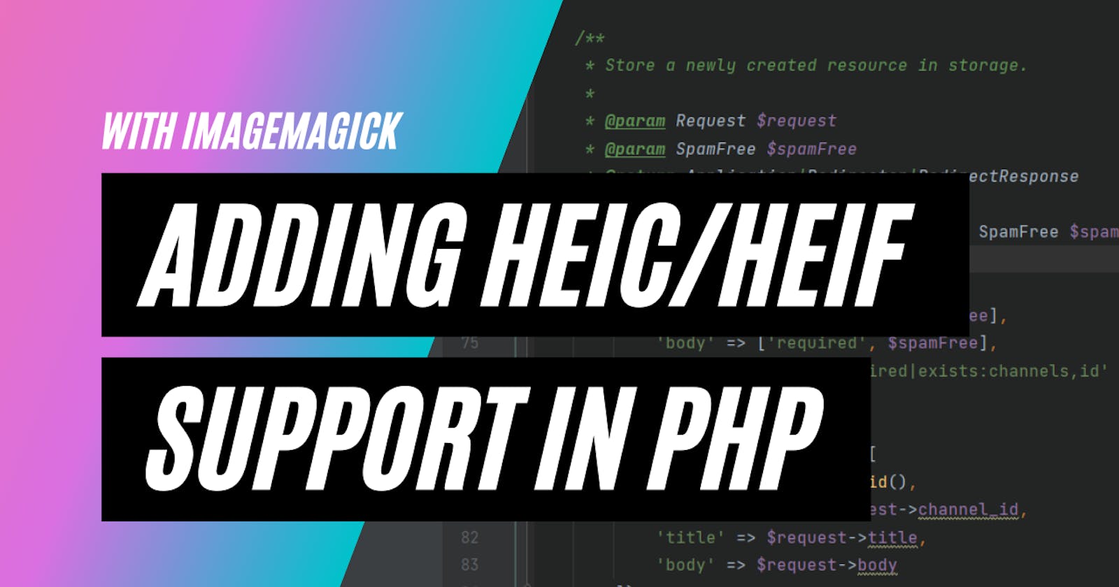 How to add support for HEIC images with ImageMagick in PHP