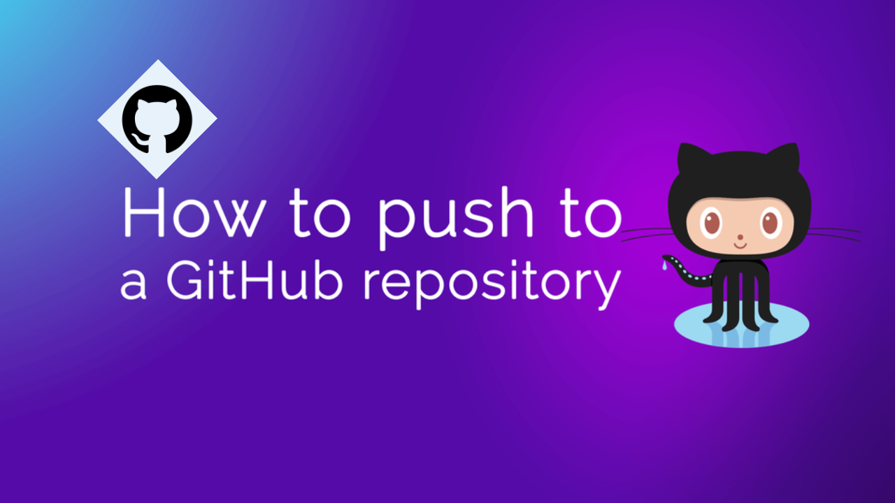 How to push code to a github repository ?