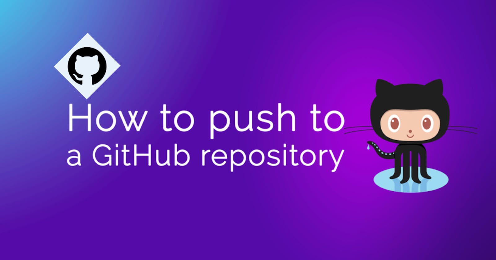 How to push code to a github repository ?