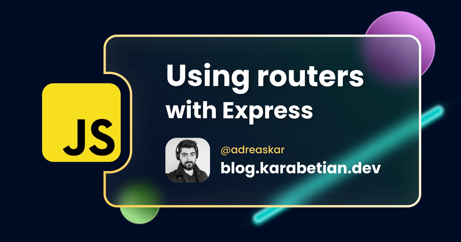 How to use routers with Express and split your API logic 🗃️
