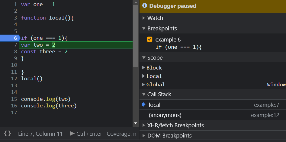 Scope in Javascript