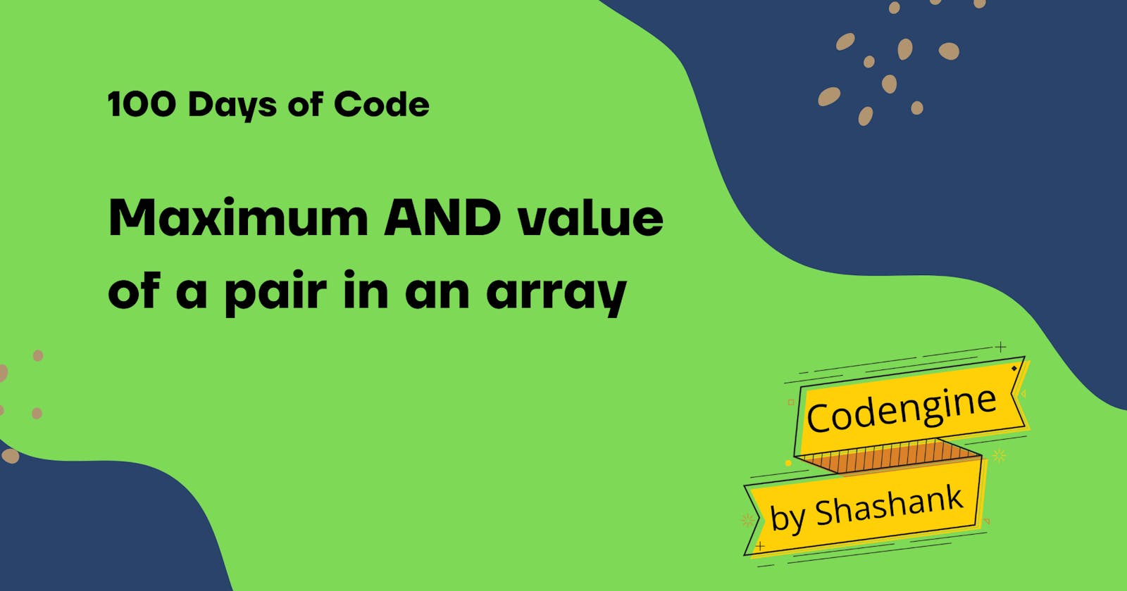 Maximum AND value of a pair in an array