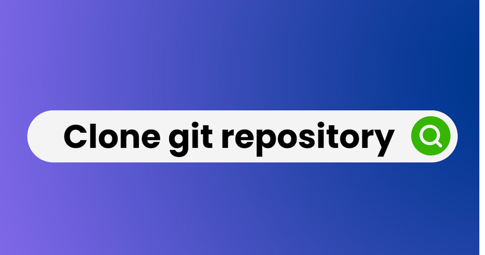How to clone a git repository ?