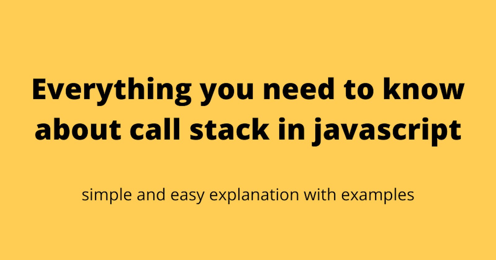 Call Stack in javascript
