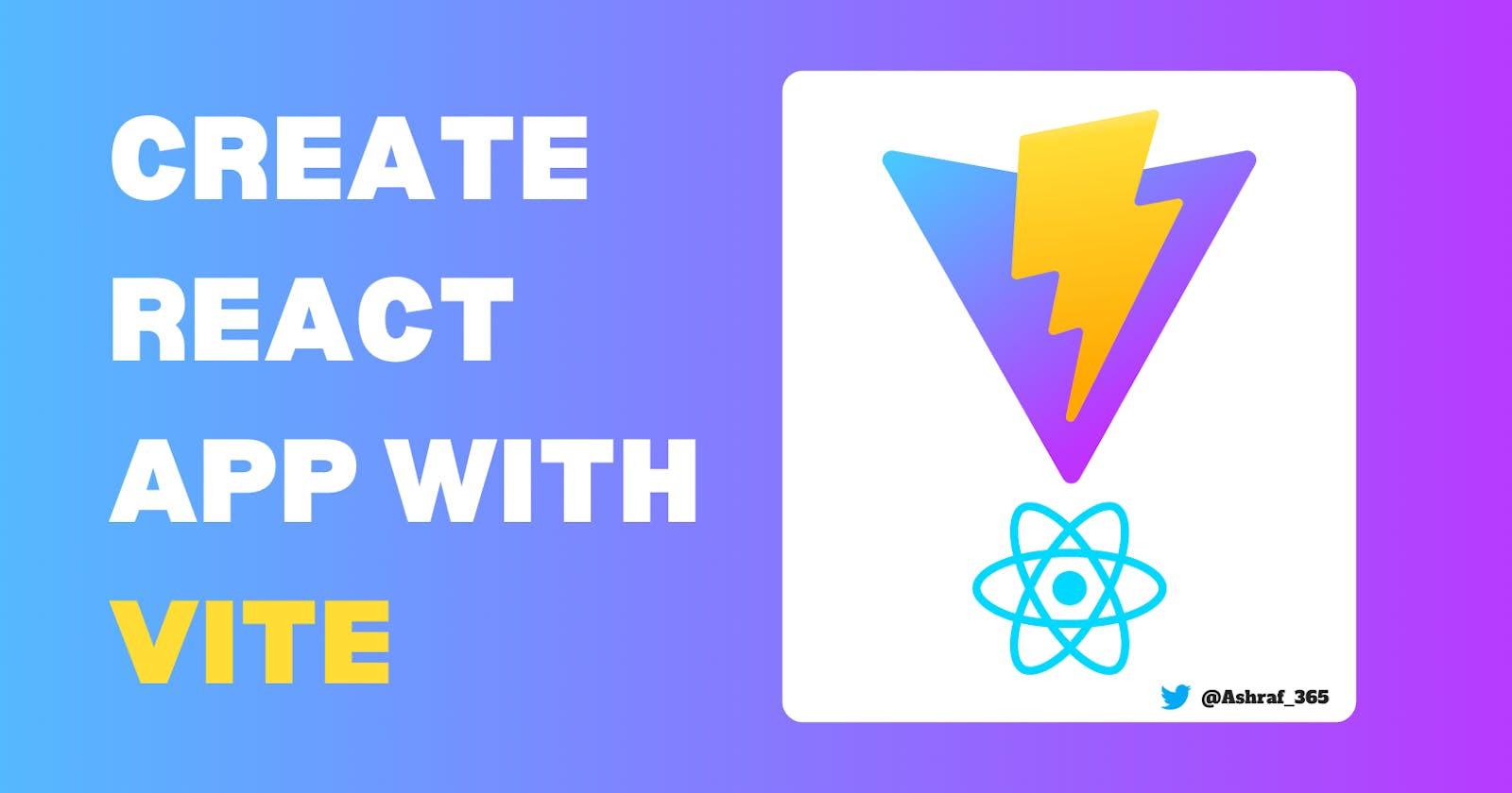 Create React application with Vite