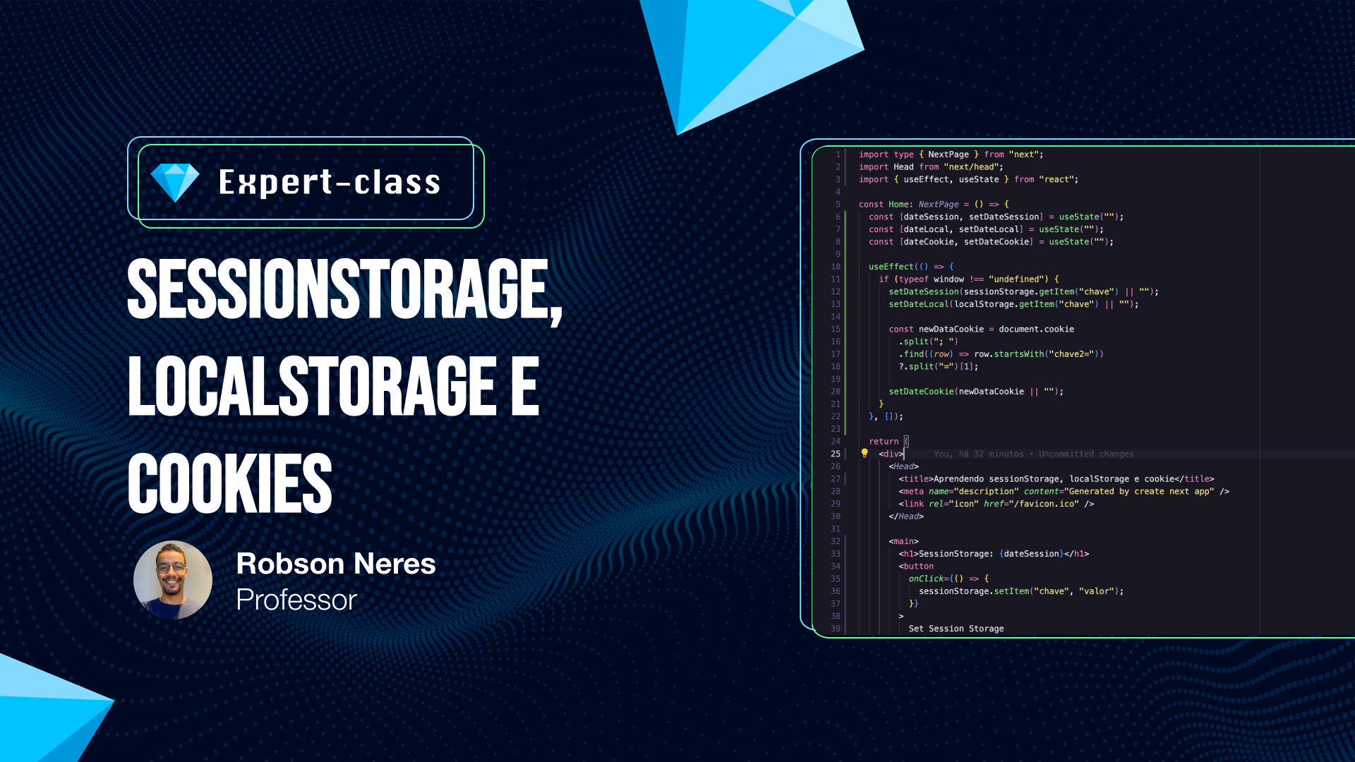 Expert Class - SessionStorage, localStorage e cookies