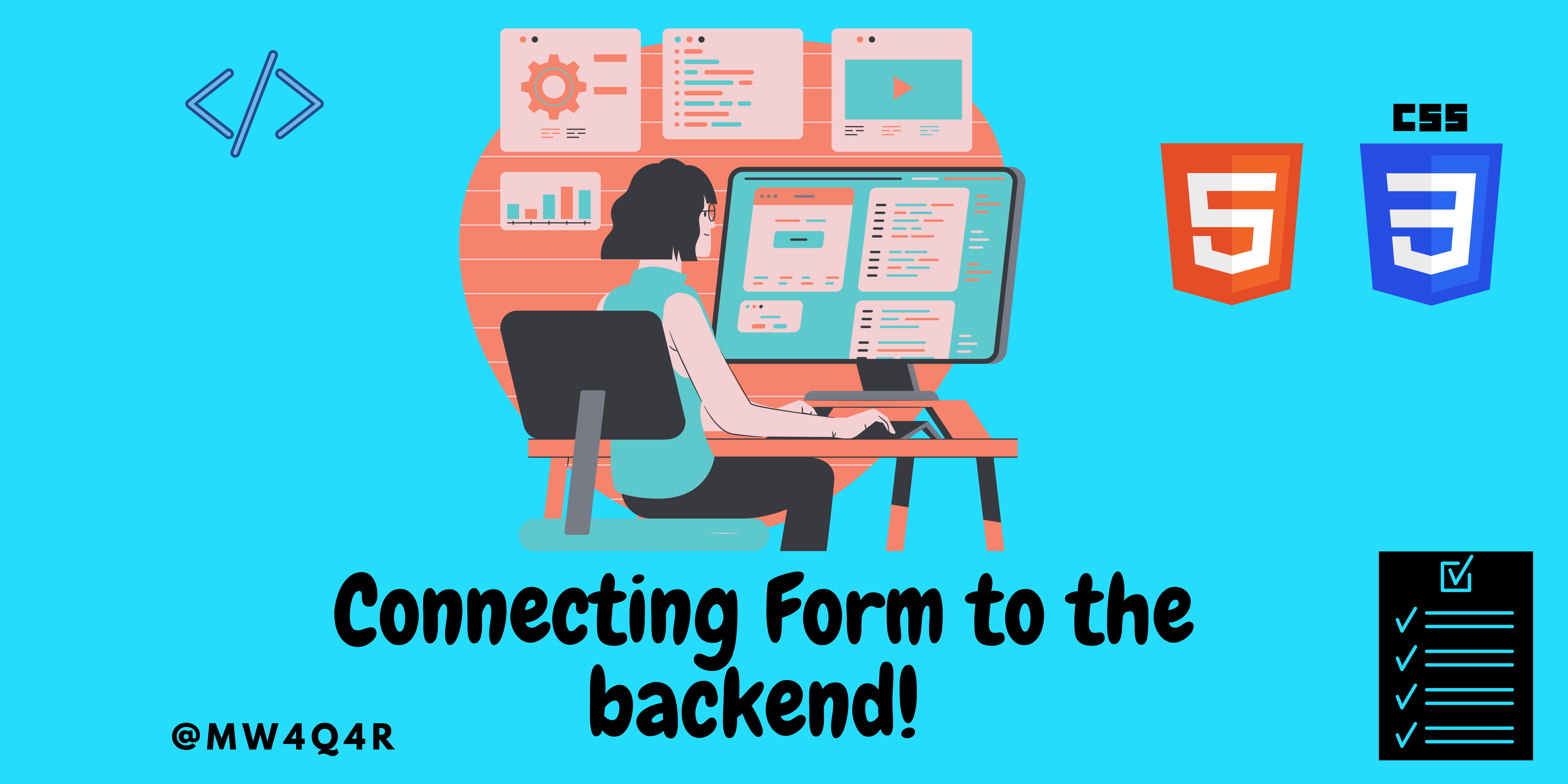 Connecting static Html form to the backend!