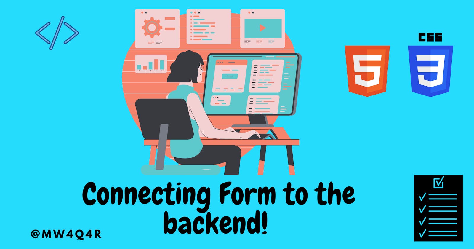 Connecting static Html form to the backend!