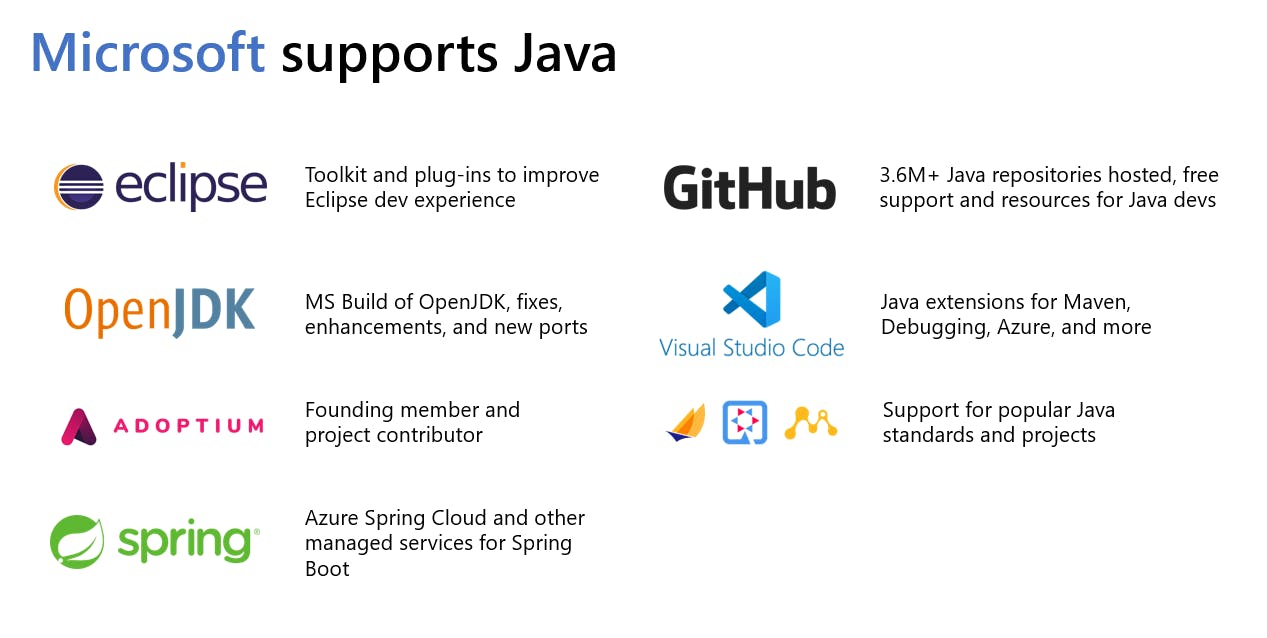 Microsoft supports Java