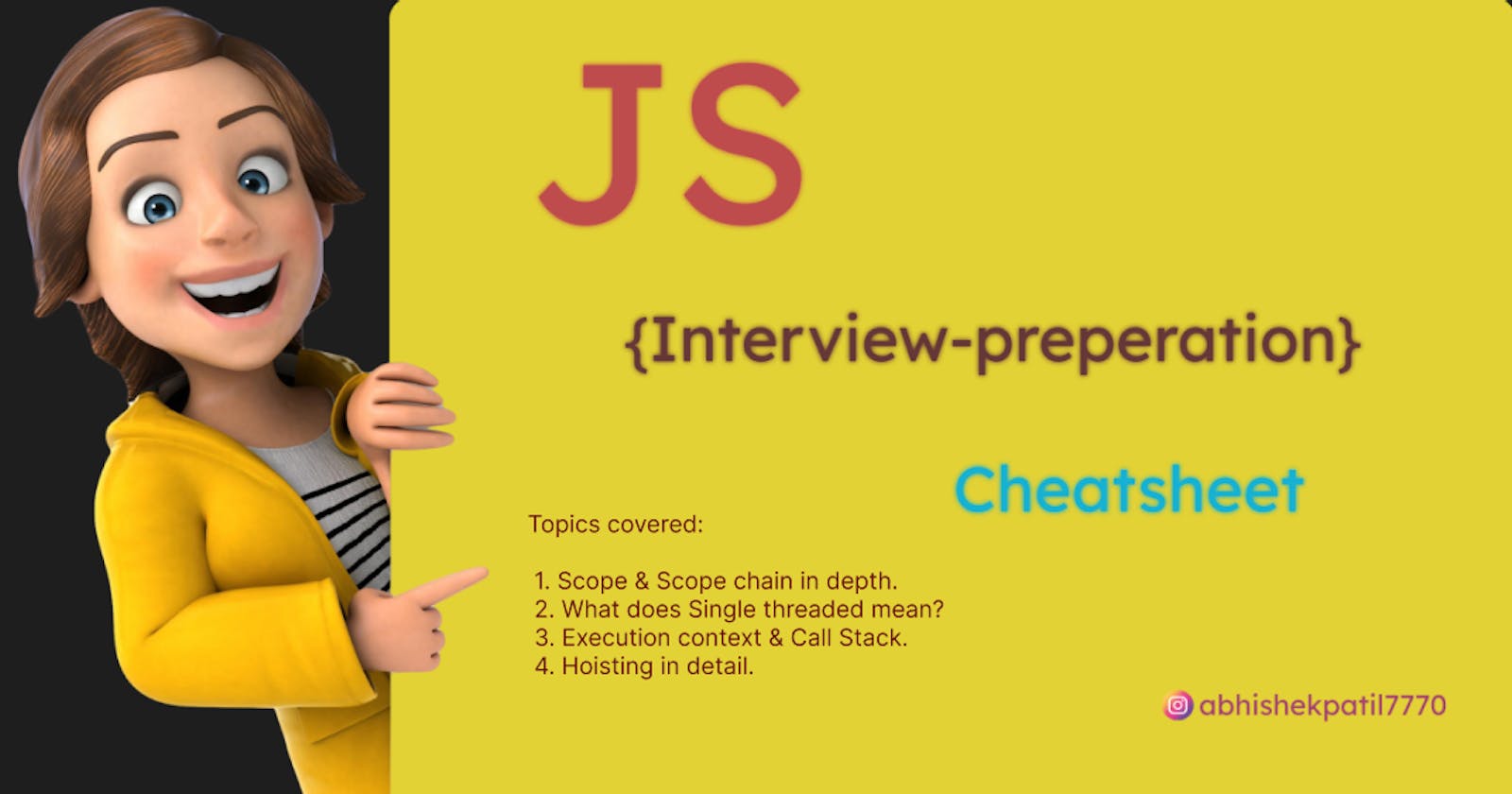 🪧JS  Interview  Preparation Cheat sheet 🪧