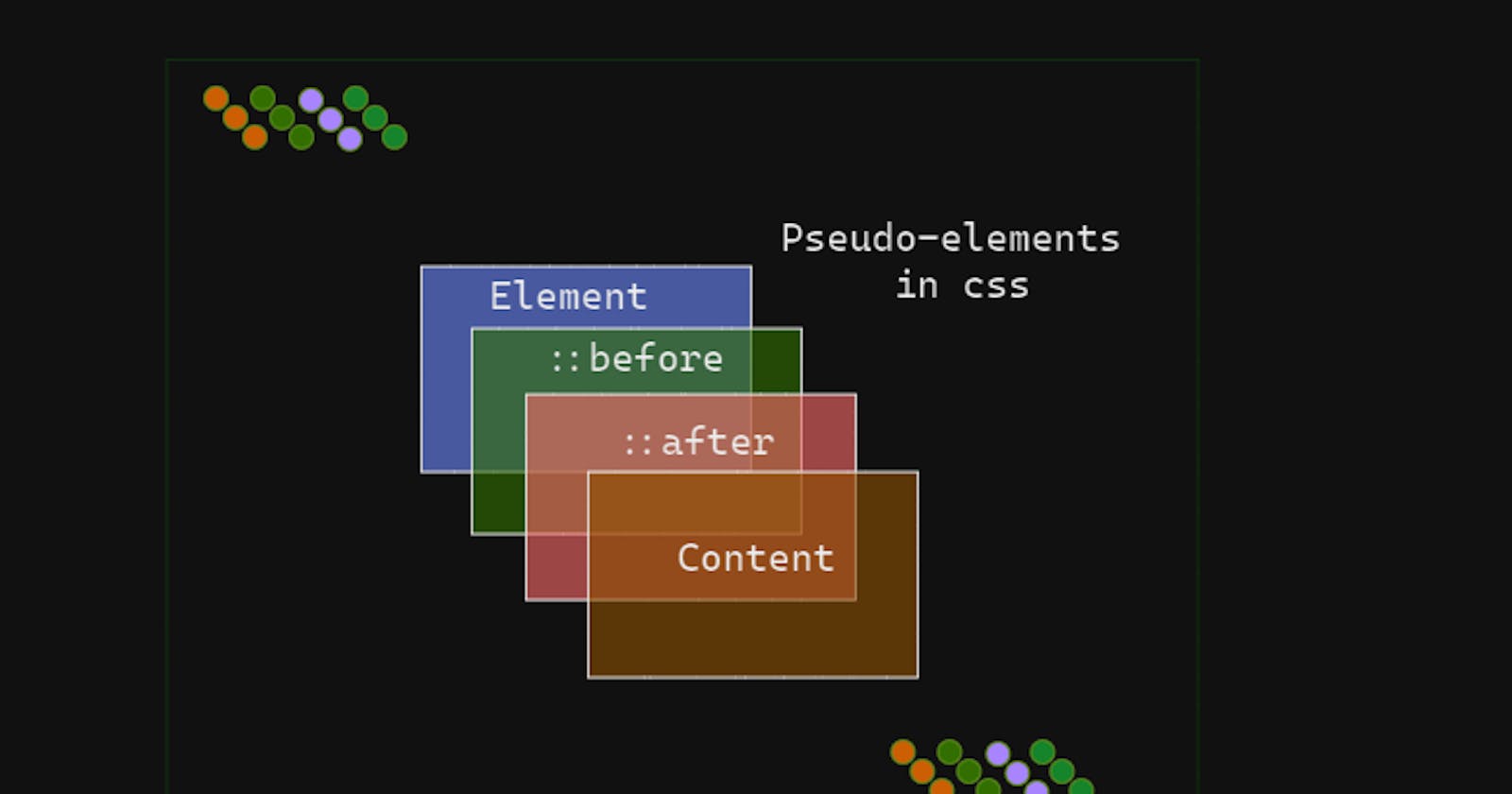 Pseudo-elements in css