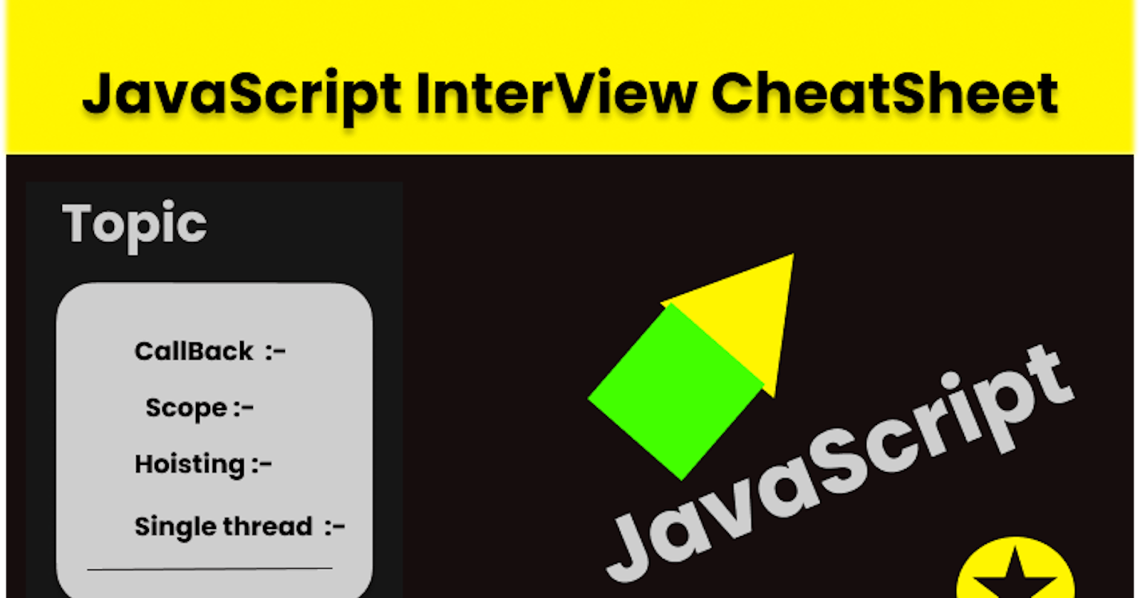 Javascript Interview Cheat Sheet