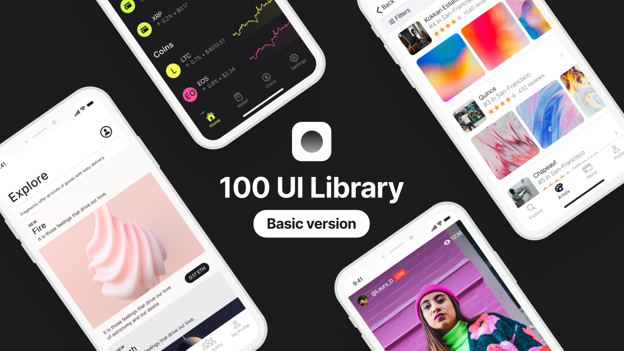 100 UI Library Basic