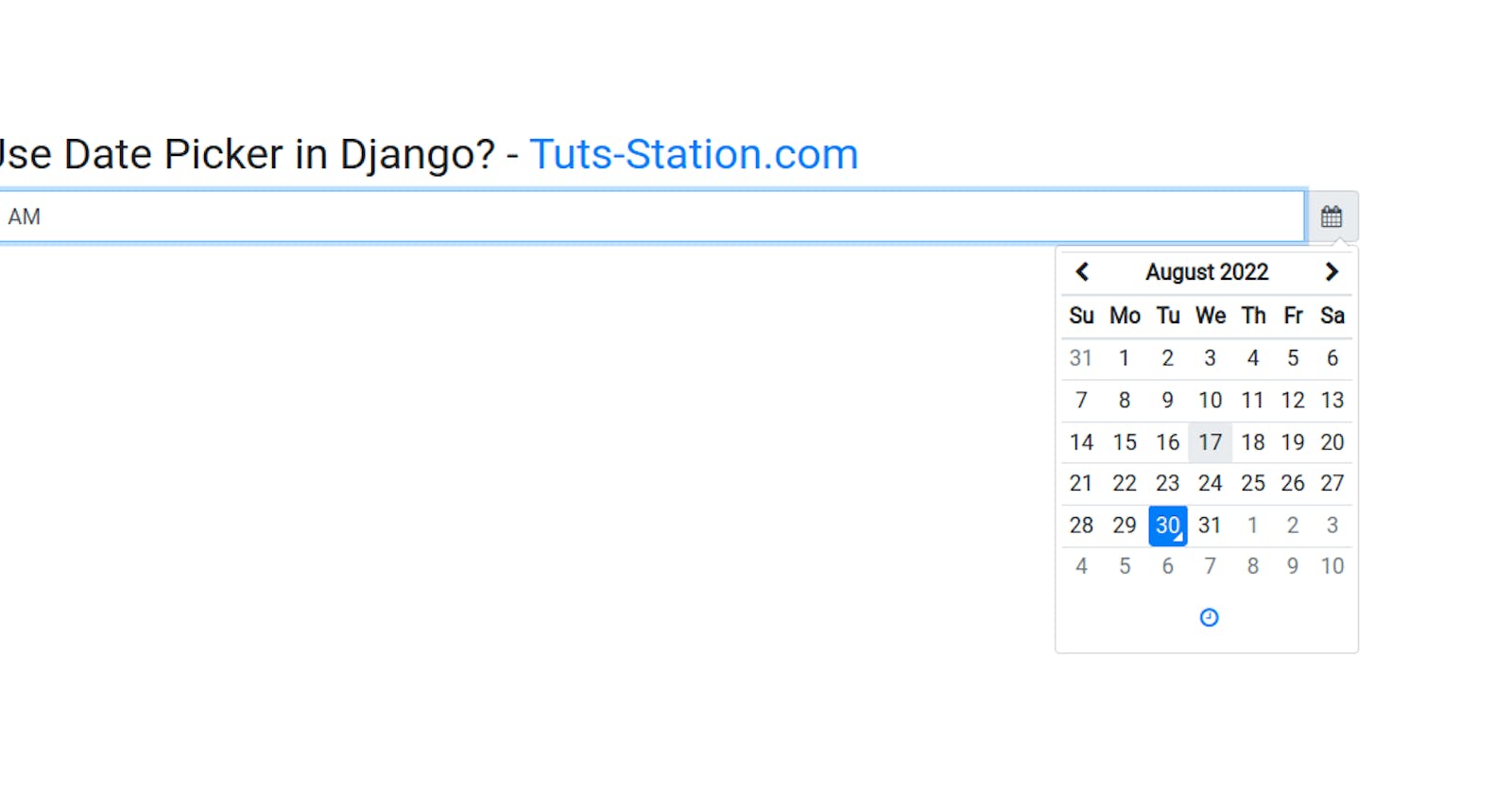 How to use Datepicker in Django?