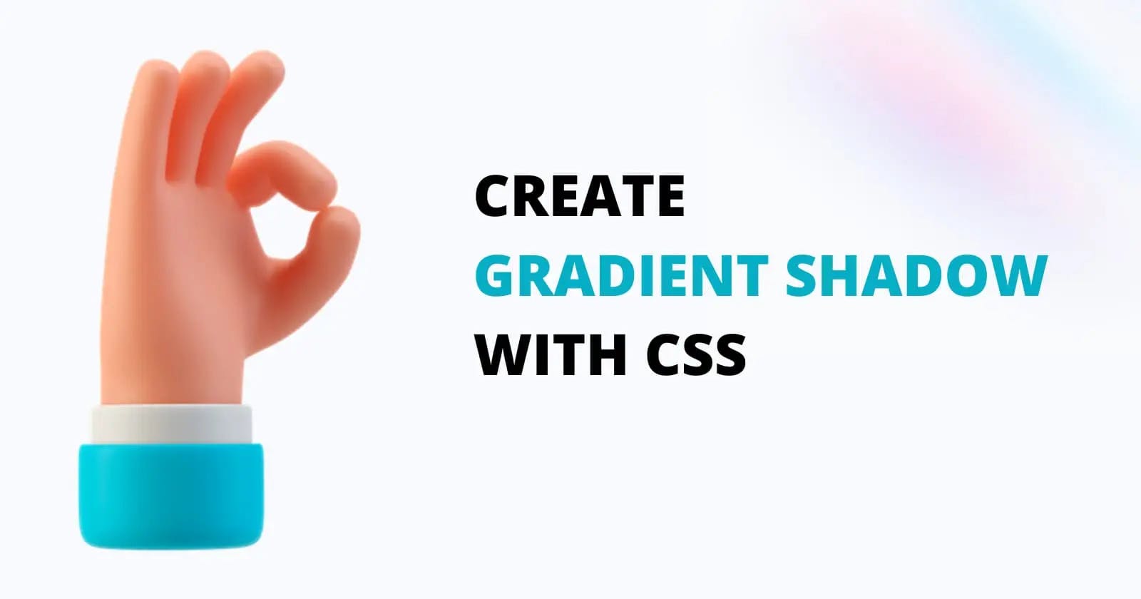 How to create gradient shadow in CSS