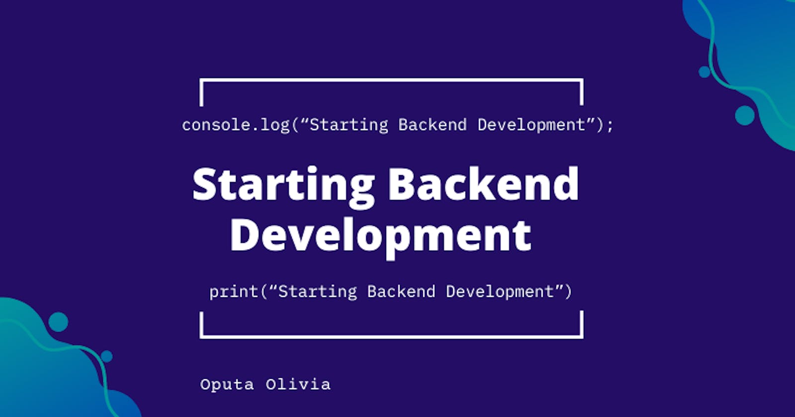 Starting Backend Development