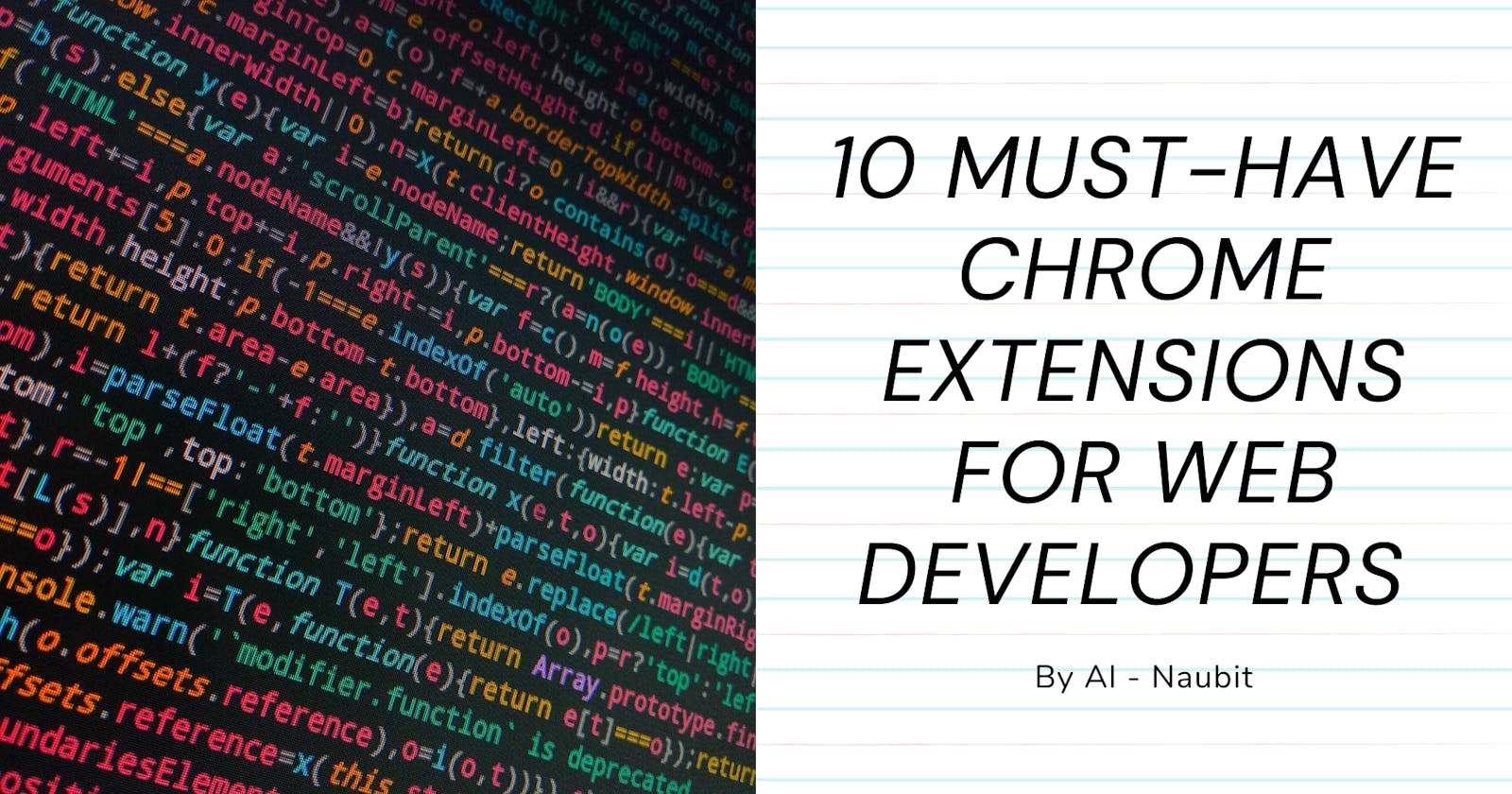 10 Must-Have Chrome Extensions for Web Developers 🚀🌐